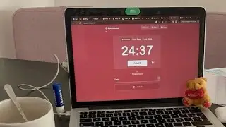 Pomodoro 25/5 timer with rain sounds Study with me