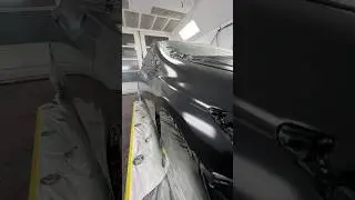 LEARN MATTE BLACK PAINT SPRAY AUTO BODY PROCESS TECHNIQUES #bodyshop #automobile #autobody #car