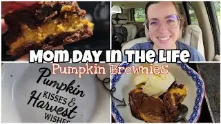 FALL FOOD FRIDAY | PUMPKIN BROWNIES | DAY IN THE LIFE MOM OF 4