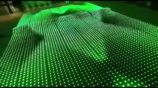 DC12V LED Mesh Screen Pixel Rainbow Tunnel Lighting for Event Wedding Exhibition Entrance Decoration
