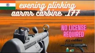 casual plinking session with aarmr carbine & accuracy test #airgun #hobby