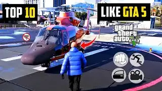 Top 10 Best Games LIKE GTA 5 For Android In 2024 | Realistic Graphics (Online/Offline)