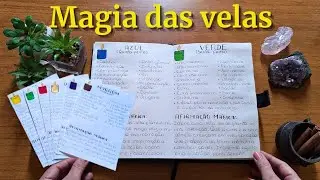MAGIA DAS VELAS: Cores, Intenções e Afirmações Mágicas para o seu Grimório ✨