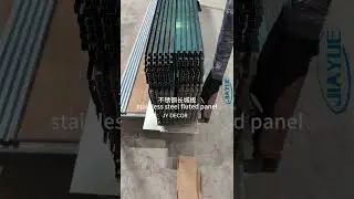 Stainless steel fluted panels