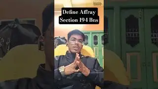 Define affray section 194 bns #law #legalknowledge #legalknowledgemrdutta #lawyer #and #lawstudents