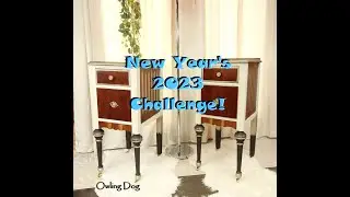 Vanity to Art Deco Nightstands Part II: New Year's Challenge; Diamonds, Glitter/Shine #newyears2023