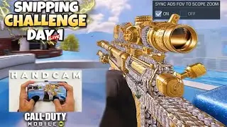 🔴DAY 1 | Sniper 4 Finger Handcam | SNIPPING TILL LEGENDARY💥 | COD Mobile LIVE