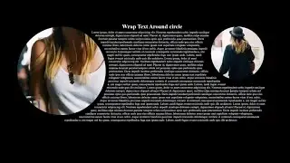 Wrap Text Around Circle | Image with text Wrap | Using Html & Css