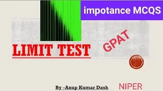 important MCQ of LIMIT TEST / Inorganic chemistry /GPAT /NIPER