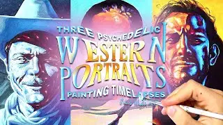 Painting 3 Western Portraits (timelapse) | Jakob Whale 2023