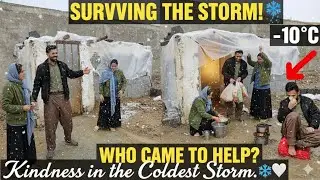 Alone in the Storm: Fighting Snow Under a Plastic Roof (Ali's Emotional Visit) ❄️🌧️