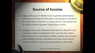 Foreign Source Income Rules