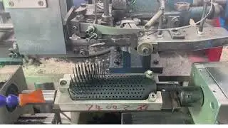 Detangling Comb Bristle Implantation Process