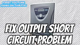 How to Fix Output Short Circuit Problem in UPS JUMBO JM SW 4000 | FIRST YouTube Video on This Fix!