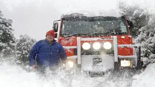 Orange Warning Snowstorm Chase in New Zealand
