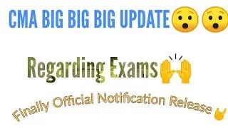CMA EXAM DATE SHEET || BIG UPDATE😯