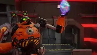 Sonic Prime: Sonic uses an elevator and steals the shard of No Place from a robot