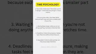 5 mind blowing psychology facts of time #time #psychologyfacts #shorts