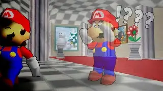 MARIO 64 pero TODO esta INVERTIDO (MIRRORED)