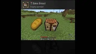Minecraft PS5 Trophy:  Bake Bread  #minecraftachievements #playstationtrophy #minecraft #gaming