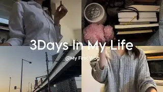 VLOG)INTJ大学生の一人行動多めの３日間🩶