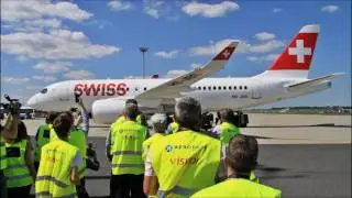 Budapest Airport welcomes the Bombardier CSeries 100 of SWISS International Air Lines