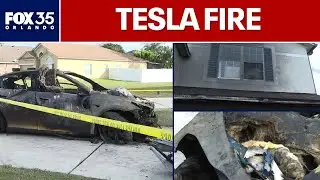 House fire suspected of starting near Tesla, Tesla charger in garage: Officials