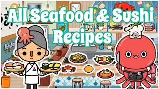 HOW TO MAKE ALL  FISH , SEAFOOD & SUSHI RECIPES | TOCA LIFE WORLD COOKING SHOW