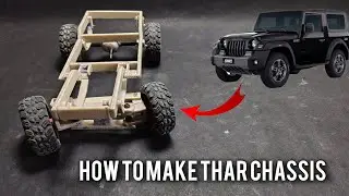 HOW TO MAKE RC THAR CHASSIS diy 4x4 RC THAR#trending #viral video