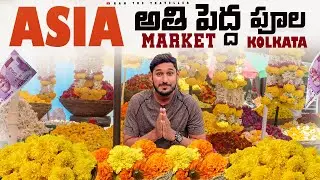 Kolkata హౌరా బ్రిడ్జి అసలైన view || Biggest Flower Market In Kolkata Howrah Bridge View India