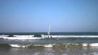Sailing Dinghy East Sands St Andrews Fife Scotland