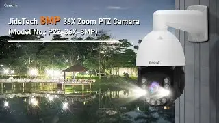 JideTech 8MP 36X Optical Zoom POE PTZ Camera Full Color Night vision