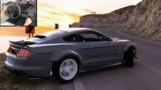 Mustang Drifts the California Coast - Assetto Corsa (Moza R3)