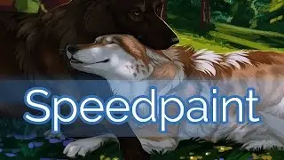 Zion (wolf couple speedpaint)