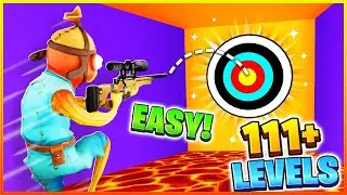 Fortnite - Super Trickshot Easy Parkour 111 LVL (Creative Map)