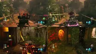 4 Player Splitscreen - Shangri-La Zombie | Call of Duty Black Ops 3 | PS4 PRO
