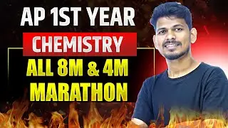🔴 AP Inter 1st Year Chemistry | Most Imp. 8m & 4m Questions | 60/60 Confirm | Telangana & AP Board