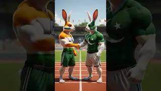 🇮🇳 India vs Pakistan 🇵🇰 Rabbit's Race Challenge | Kaun Jeetega? #ai #india #pakistan