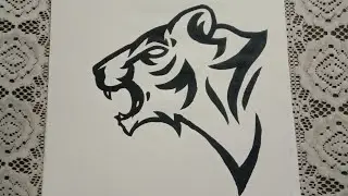Easy Tiger Tattoo | Making Tiger Tattoo | Tiger Tattoo