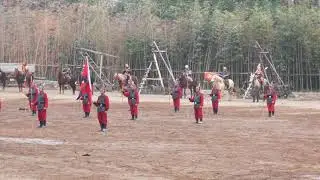 WULONGSHAN amusement park's live drama on horse