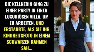 DIE KELLNERIN WAR GELÄHMT, ALS SIE IHR KINDERFOTO IN EINEM SCHWARZEN RAHMEN IN DER VILLA SAH...