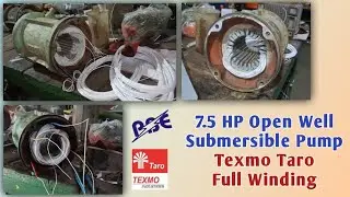 7.5 Hp Open Well Submersible Pump Texmo Taro #Full #Winding #Vlog #My #Channal #Support #Pradeep