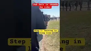 Job fair in canada🤣😂 || Job Fair Experience #newshorts #viral #youtubeshorts #youtube #canada_3113