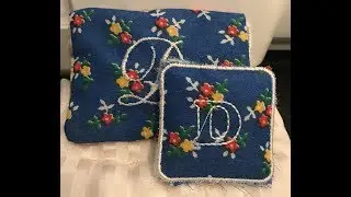 Embroidery Machine - Making In-The-Hoop Miniature Doll House Couch Pillows