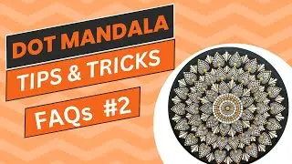 Dot Mandala | Tips and FAQs | How to Find Consistency of Paints? | #2 | 2024 | ATM Creations