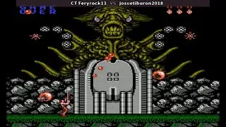 Contra (NES) 1 player gameplay Konami 1987 Nintendo Entertainment System