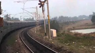 LKO BARAUNI MAIL CURVING OUT OF BURHWAL JUNCTION
