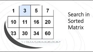 Search in Sorted Matrix