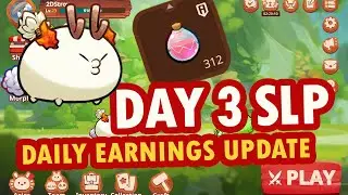 Day 3 Update Slp Earnings in Axie Infinity Gaming