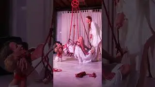 Improvisation shibari performance with Tati Limati, Sabu Snow and Guzel Apsara